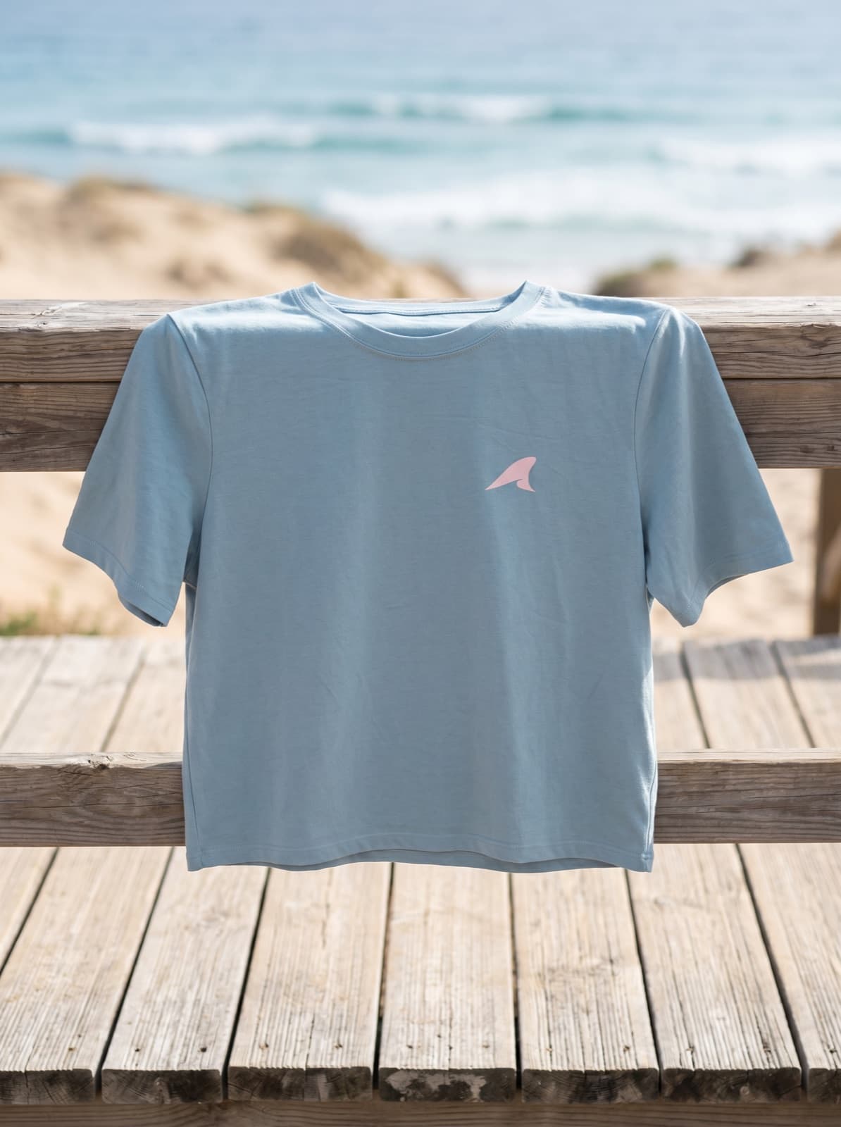 Coastal Crop Tee — Blue (back)