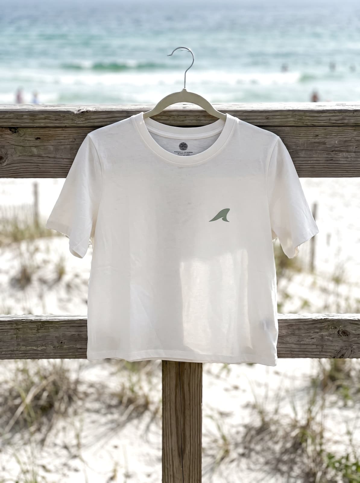 Coastal Crop Tee — White (alt view)