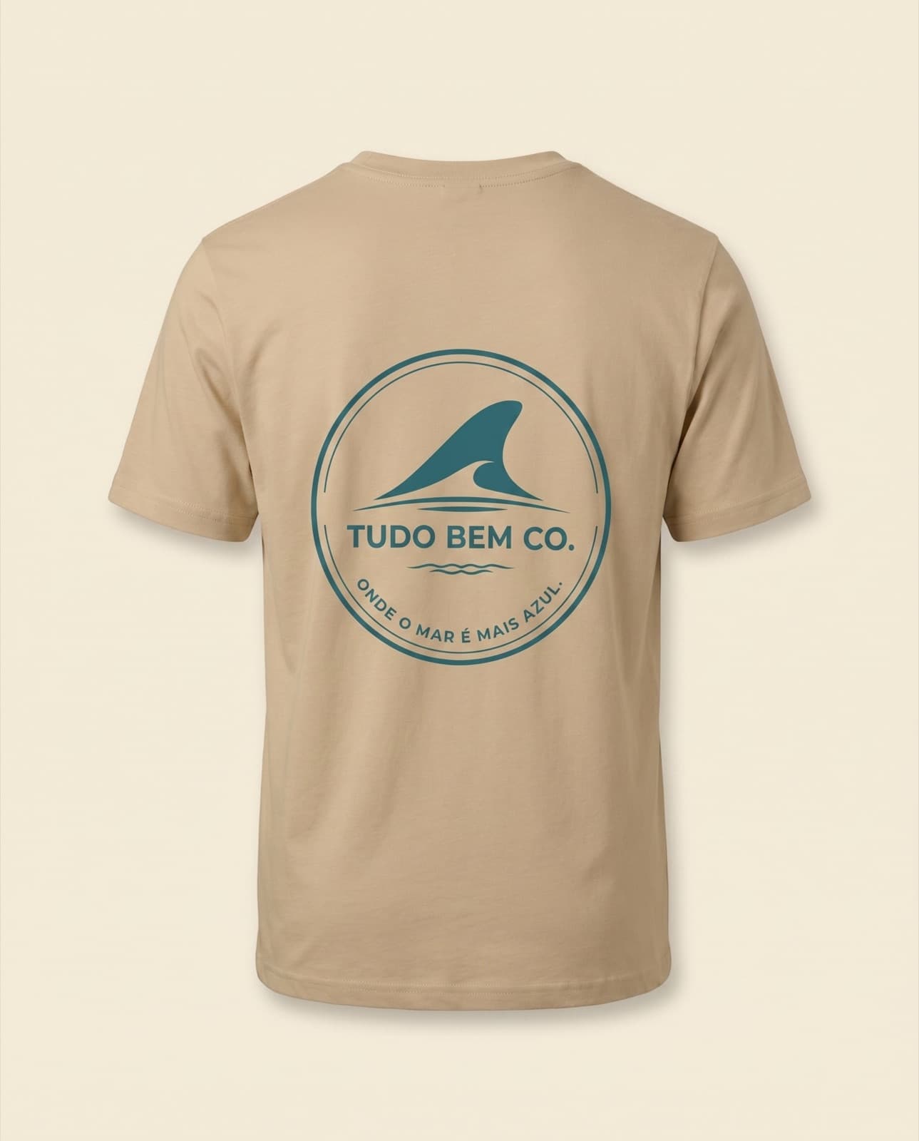 Tide Line Tee — Sand (alt view)